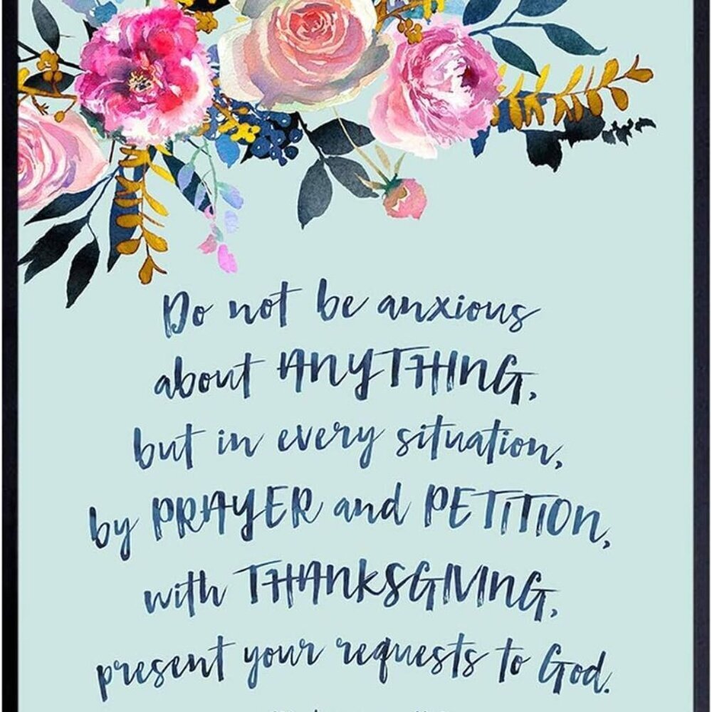 Blessed Wall Decor Christian Scripture Inspirational Quote for Home or Office